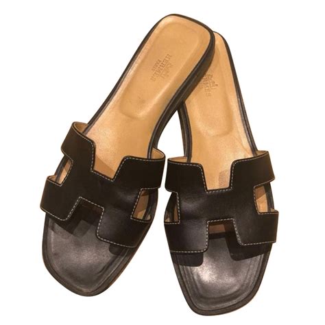 hermes sandale femme|Hermes sandals all black.